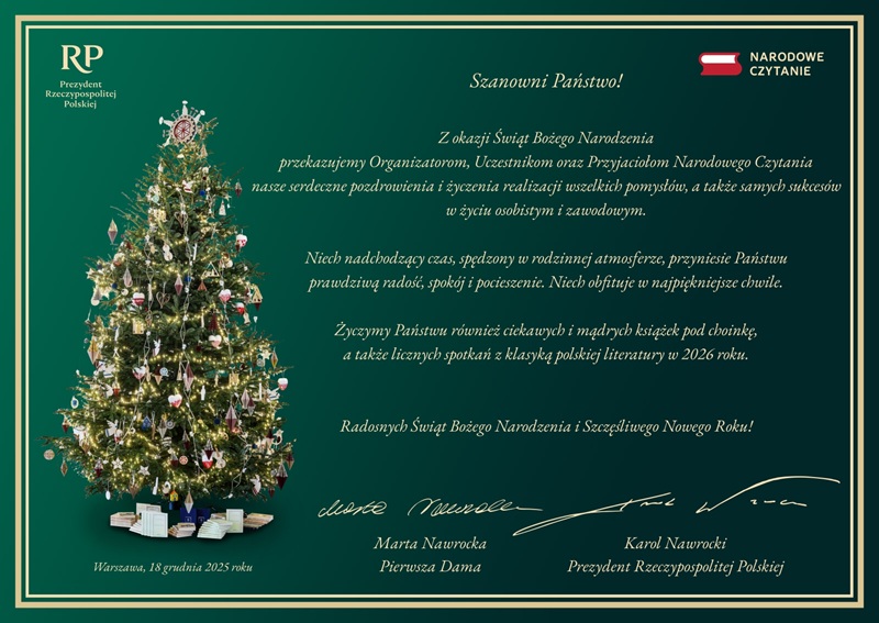 Świąteczne życzenia od Pary Prezydenckiej